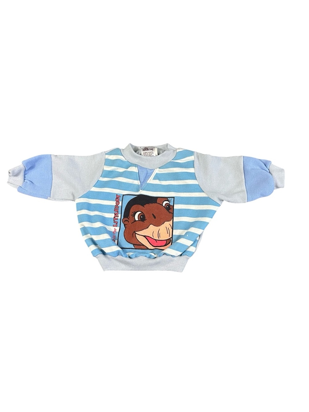 Vintage 1988 The Land Before Time Littlefoot Baby Sweatshirt 0-3 Months JCPenney